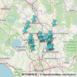 Mappa Via dell'Aquila, 00068 Rignano Flaminio RM, Italia (11.0085)