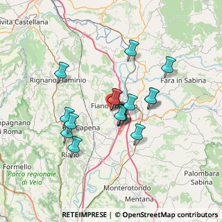 Mappa Via C. A. dalla Chiesa, 00065 Fiano Romano RM, Italia (5.91625)