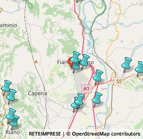 Mappa Via C. A. dalla Chiesa, 00065 Fiano Romano RM, Italia (5.76667)
