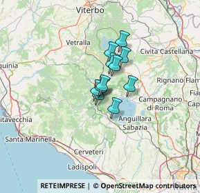 Mappa Via delle Cerase, 01010 Oriolo Romano VT, Italia (7.02364)