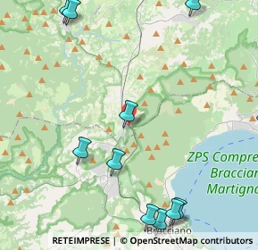 Mappa Via delle Cerase, 01010 Oriolo Romano VT, Italia (6.13636)