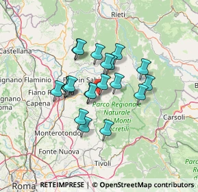 Mappa Via Aureli Stanislao, 00017 Nerola RM, Italia (10.6355)
