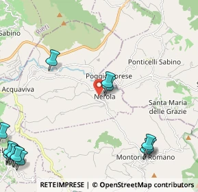 Mappa Via Aureli Stanislao, 00017 Nerola RM, Italia (3.9535)