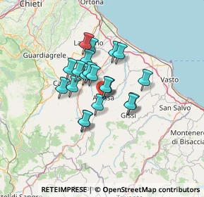 Mappa Via Fontane Vecchie, 66041 Atessa CH, Italia (9.754)