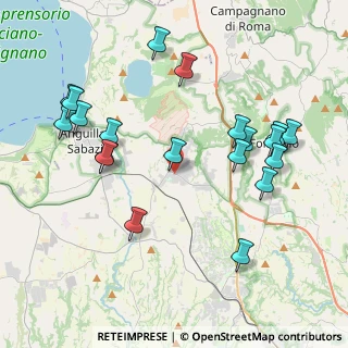 Mappa Via di Baccanello snc, 00123 Cesano RM, Italia (4.623)