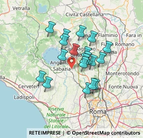 Mappa Via di Baccanello snc, 00123 Cesano RM, Italia (11.23211)