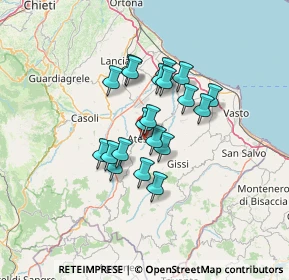 Mappa Via Piero Gobetti, 66041 Atessa CH, Italia (10.2715)