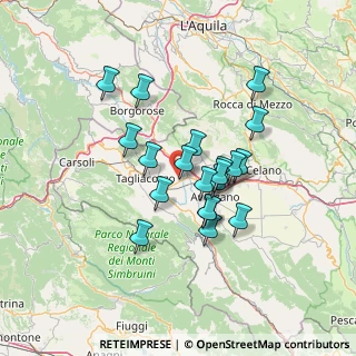 Mappa Via Valeria, 67068 Scurcola Marsicana AQ, Italia (11.68)