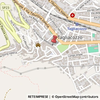 Mappa Via G. Matteotti, 13, 67069 Tagliacozzo, L'Aquila (Abruzzo)