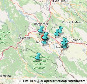 Mappa Via Borgo Nuovo, 67069 Tagliacozzo AQ, Italia (9.96909)