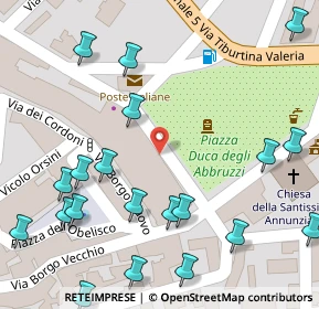 Mappa Via Borgo Nuovo, 67069 Tagliacozzo AQ, Italia (0.0925)