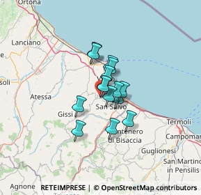 Mappa Contrada, 66051 Cupello CH, Italia (7.67933)