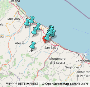 Mappa Via Alcide de Gasperi, 66051 Cupello CH, Italia (8.72273)