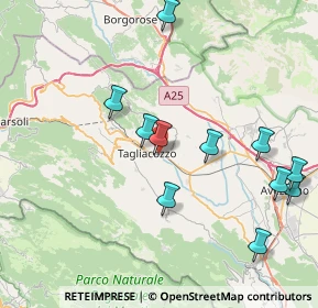 Mappa S.S. 5 Tiburtina, 67069 Tagliacozzo AQ, Italia (8.98545)