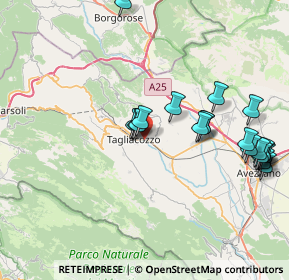 Mappa S.S. 5 Tiburtina, 67069 Tagliacozzo AQ, Italia (8.917)