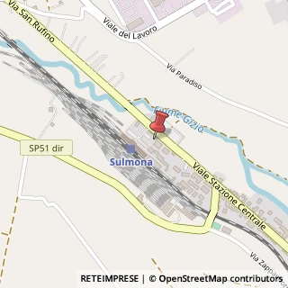 Mappa Viale Stazione Centrale, 117, 67039 Sulmona, L'Aquila (Abruzzo)