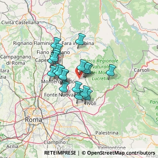 Mappa Strada Fonte Conflenti, 00018 Palombara Sabina RM, Italia (10.6275)