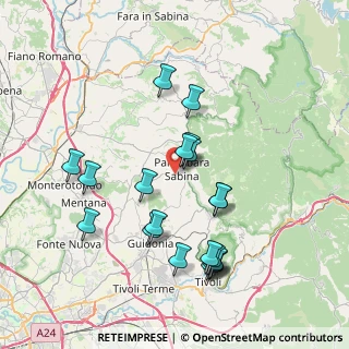 Mappa Via Di Fonte Cavalla, 00018 Palombara Sabina RM, Italia (8.0865)