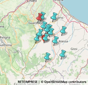 Mappa Contrada S. Sebastiano, 66010 Gessopalena CH, Italia (10.08429)