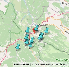 Mappa Strada Statale Tiburtina Valeria, 67063 Oricola AQ, Italia (5.69417)