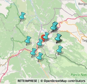 Mappa Strada Statale Tiburtina Valeria, 67063 Oricola AQ, Italia (5.72923)