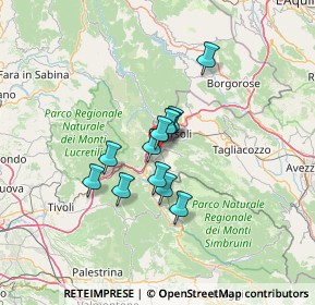 Mappa Strada Statale Tiburtina Valeria, 67063 Oricola AQ, Italia (9.16333)