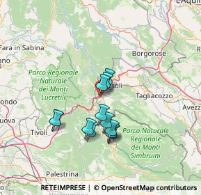 Mappa Strada Statale Tiburtina Valeria, 67063 Oricola AQ, Italia (11.66)