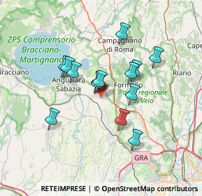 Mappa Via di Baccanello, 00123 Cesano RM, Italia (5.92714)