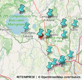 Mappa Via di Baccanello, 00123 Cesano RM, Italia (9.214)