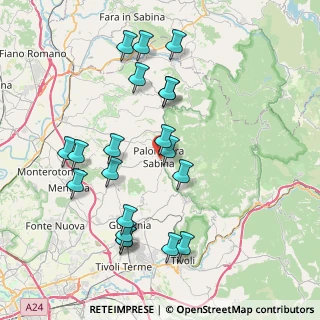 Mappa Via dei Cerasari, 00018 Palombara Sabina RM, Italia (8.6315)