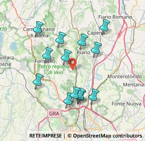 Mappa Via dei Cedri, 00060 Roma RM, Italia (7.42231)