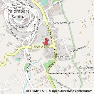 Mappa Viale Giovanni XXIII, 16, 00018 Palombara Sabina, Roma (Lazio)