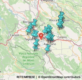 Mappa Via Gabriele D'Annunzio, 67068 Scurcola Marsicana AQ, Italia (11.2285)