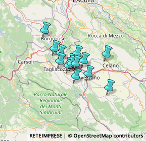 Mappa Via Gabriele D'Annunzio, 67068 Scurcola Marsicana AQ, Italia (7.73143)