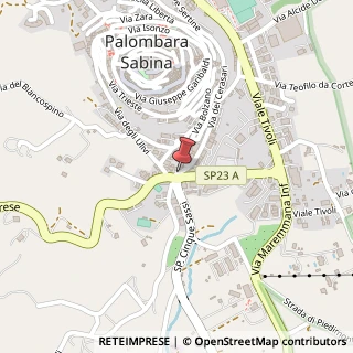 Mappa Via dei Cerasari, 96, 00018 Palombara Sabina, Roma (Lazio)