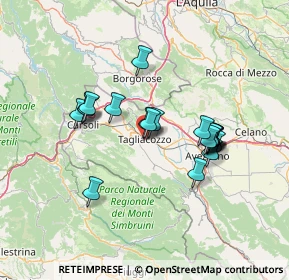 Mappa Via Lungo Imele, 67069 Tagliacozzo AQ, Italia (12.4955)