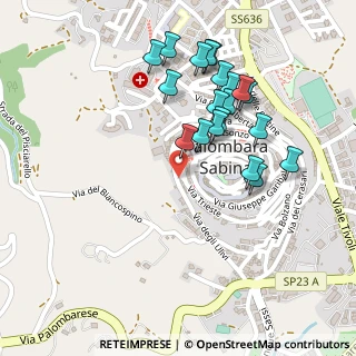 Mappa Via Trieste, 00018 Palombara Sabina RM, Italia (0.2505)