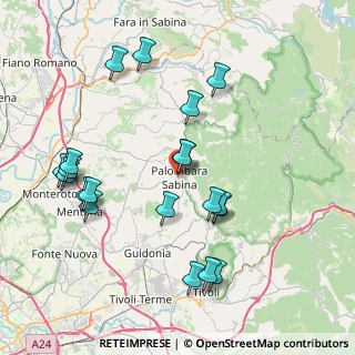 Mappa Via Trieste, 00018 Palombara Sabina RM, Italia (8.8155)