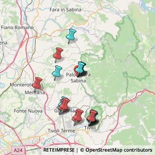 Mappa Via Trieste, 00018 Palombara Sabina RM, Italia (8.076)
