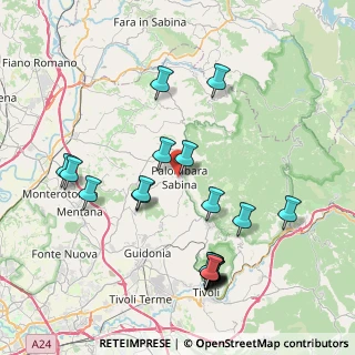Mappa Via Trieste, 00018 Palombara Sabina RM, Italia (9.2565)