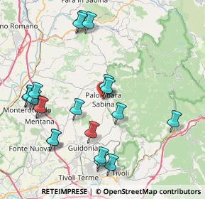 Mappa Via Trieste, 00018 Palombara Sabina RM, Italia (9.621)