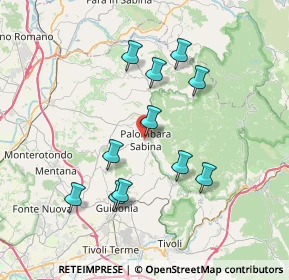 Mappa Via Trieste, 00018 Palombara Sabina RM, Italia (7.25091)
