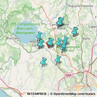 Mappa Via Federico Bocchetti, 00123 Cesano RM, Italia (5.83125)