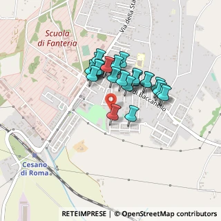 Mappa Via Federico Bocchetti, 00123 Cesano RM, Italia (0.33929)