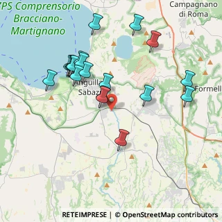 Mappa Via della Sorgente Claudia, 00061 Anguillara Sabazia RM, Italia (4.2135)