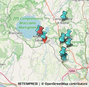 Mappa Via della Sorgente Claudia, 00061 Anguillara Sabazia RM, Italia (6.9045)