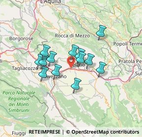 Mappa A25 Torano - Pescara, 67043 Celano AQ, Italia (10.70308)