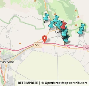 Mappa A25 Torano - Pescara, 67043 Celano AQ, Italia (3.823)