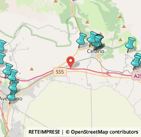 Mappa A25 Torano - Pescara, 67043 Celano AQ, Italia (6.32111)