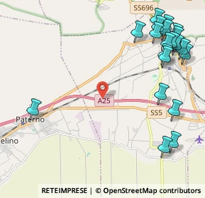 Mappa A25 Torano - Pescara, 67043 Celano AQ, Italia (3.135)